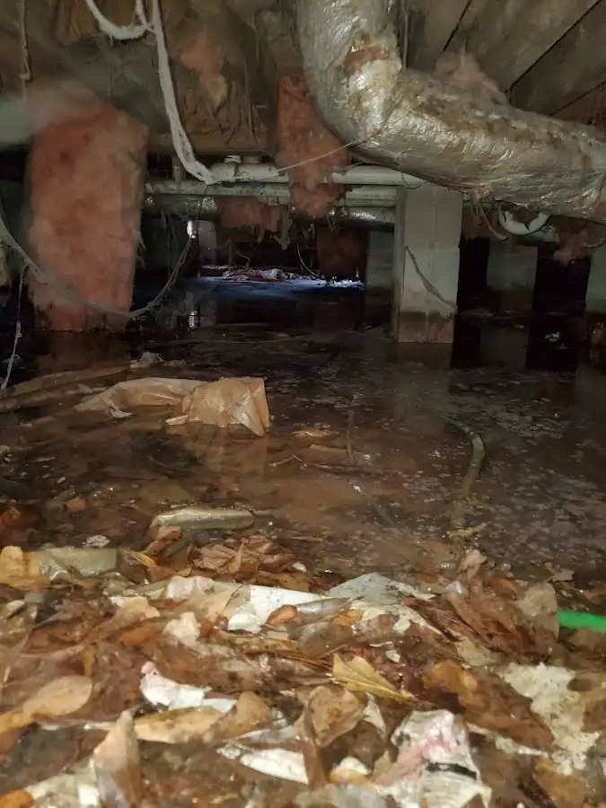 Crawl space flood assessment for Commercial Water Damage Restoration in Orem
