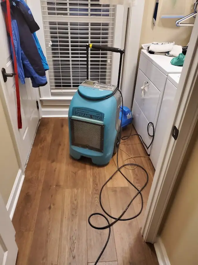 Commercial dehumidifier deployed for Flood Damage Cleanup in Orem