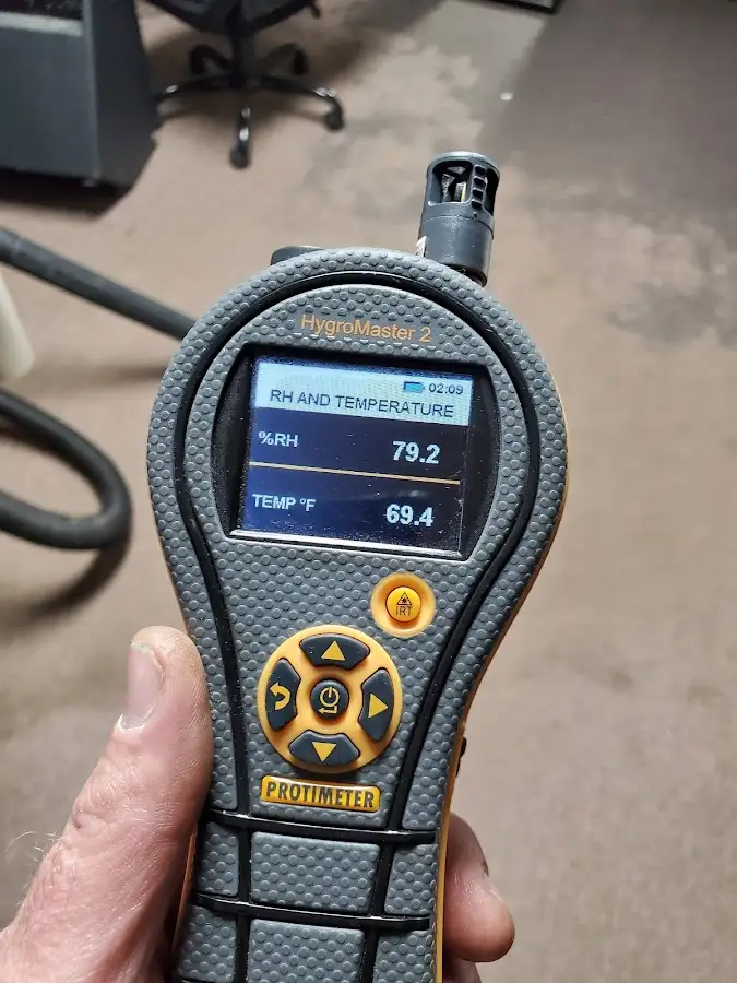 Moisture meter humidity assessment for Fire & Smoke Damage Restoration in Orem
